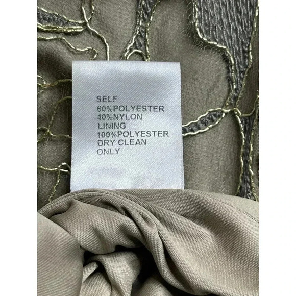 Tadashi Shoji Ilussion Yoke Lace Cocktail Dress Knee length size 6 - Picture 9 of 11